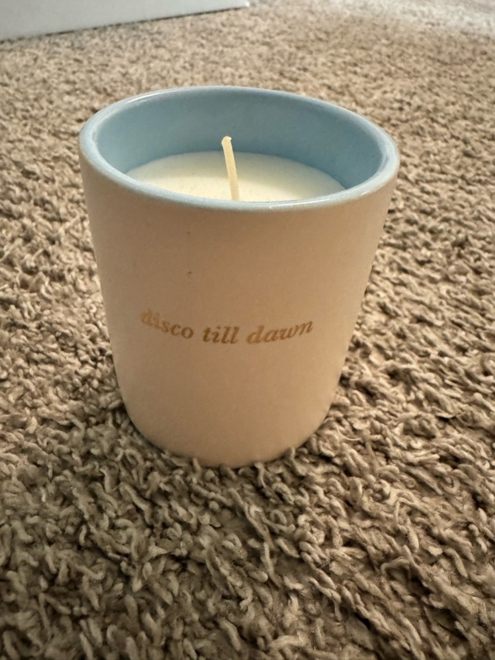 Disco Till Dawn Blue-Trim Scented Candle